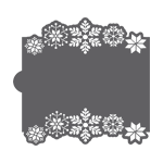 Confection Couture Snowflakes Cookie Stencil Edger