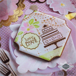Confection Couture Take the Cake Dynamic Duos Message & Frame Cookie Stencil Set