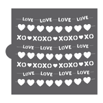 Confection Couture Valentines Swag Background Cookie Stencil