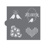 Confection Couture Vintage Valentines Accent Cookie Stencil
