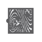 Confection Couture Wood Grain Background Cookie Stencil