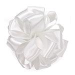Contessa Wired Edge 1-1/2" Ribbon, White - Roll of 25 Yards