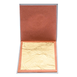 Cornucopia Edible Gold Leaf Booklet, 25 Sheets - 3-3/8 x 3-3/8