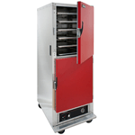 Cres Cor H-135-UA-11-R Insulated Holding Cabinet with Solid Half Doors - Red