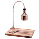 Cres Cor IFW-61-GL-10PB Portable Carving Station with Maple Wood Cutting Board