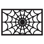 Crystal Candy Black Edible Wafer Paper Spider Web Cake Overlay - Pack of 2