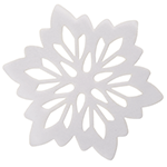 Crystal Candy Edible Snowflake Fantasy Flowers, Pack of 9