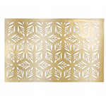 Crystal Candy Gold Edible Wafer Paper Cake Overlay - Pack of 2