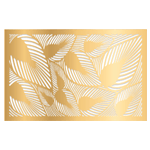 Crystal Candy Gold Edible Wafer Paper Leaf Cake Overlay - Pack of 2