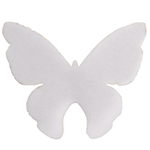 Crystal Candy Ivory Assorted Edible Butterflies - Pack of 22