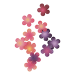 Crystal Candy Mini Wafer Paper Flowers, Pack of 60