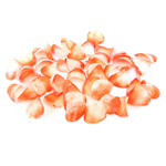 Crystal Candy Orange & White Edible Rose Petals