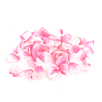 Crystal Candy Pastel Pink & White Edible Rose Petals