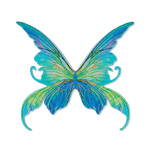 Crystal Candy Small Pixie Blues Edible Butterfly Wings - Pack of 15