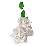 Crystal Candy White Rose Edible Flower Kit