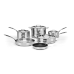 Cuisinart Custom Clad 5-Ply Stainless Steel Cookware, 10-Piece Set