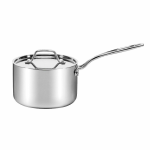 Cuisinart Custom Clad 5 Ply Stainless Steel Saucepan with Cover, 3 Quart