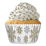 Cupcake Creations Paper Cups, Elegant Snowflakes, Pack of 32
