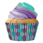 Cupcake Creations Paper Cups, Mermaid Scales, Pack of 32 