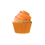 Cupcake Creations Paper Cups, Orange, Pack of 32 