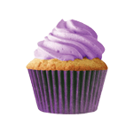 Cupcake Creations Paper Cups, Purple, Pack of 32