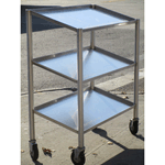 Custom Display Cart Slanted Shelf With Casters