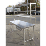 Custom Stainless Steel Table With Shelfs and Draw New