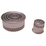 Cutter Set Fluted Round Heavy Duty Tinned Steel