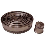 Round Fluted Cutters, Set of 12