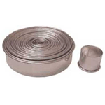 Cutter Set Heavy Duty Tinned Steel Plain Round - Pack of 20