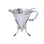 De Buyer 3354.00 Stainless Steel Chocolate Funnel 1.9 Liter, Used Excellent Condition