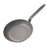 de Buyer 26 Cm Grill Fry Pan, "Carbone Plus" Steel 