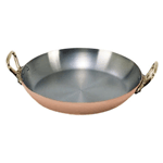 DeBuyer 2-Handle Round Copper Dish, 6 1/4"