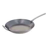 DeBuyer "Carbone Plus" Steel Frying Pan with Stainless Steel Tube Handle, 32 Cm (12.5")