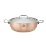 DeBuyer Rounded Copper Saute Pan 11" Diameter (5.2 Qt)