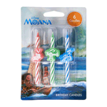DecoPac 'Moana' Birthday Candles, Pack of 6