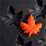 Demarle Flexipan Inspiration Maple Leaf, 3.64" x 3.93" x 1.09" H, 15 Cavities 