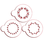 Designer Stencils C1025 Vine Wreaths Cookie Stencil Set