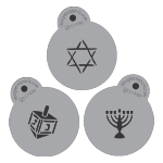 Designer Stencils Decorating Stencil Jewish Symbols Tops 1.5