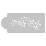 Designer Stencils Decorating Stencil, Rosebud Vine Pattern: 3.3"H x 7.4" W