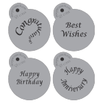 Designer Stencils Special Occasions Cupcake / Cookie Tops