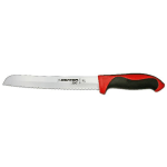 Dexter-360 8" Scalloped Bread Knife, Red Handle