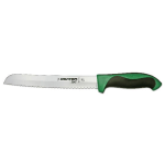 Dexter-360 8" Scalloped Bread Knife, Green Handle
