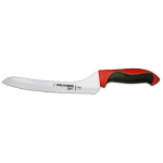 Dexter-360 Scalloped Offset 9" Slicer, Red Handle