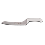 Dexter-Russell White 9" Serrated Offset Slicer, Sofgrip Handle