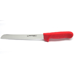 Dexter Russell 13313R 8" Scalloped Bread Knife Sani-Safe, Red Handle