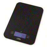 CDN Digital Glass Scale 15 lb, Black SD1502-BK
