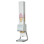 Dispense-Rite BCDS-BFL Countertop Boxed Cone Dispenser Stand