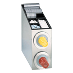 Dispense-Rite BFL-L-2SS Countertop 2-Cup S/S Dispensing Combination Cabinet