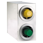 Dispense-Rite CTC-R-2SS Countertop 2-Cup S/S Dispensing Cabinet 